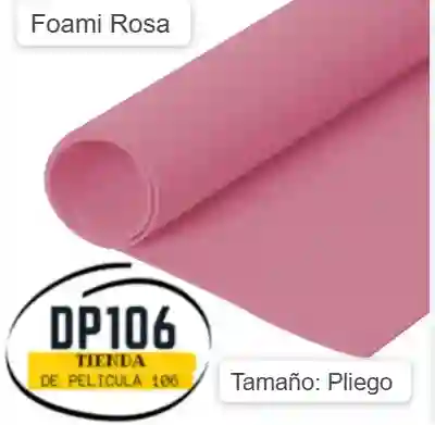 Foami Rosa Pliego X 1 Und / Foamy / Fomi