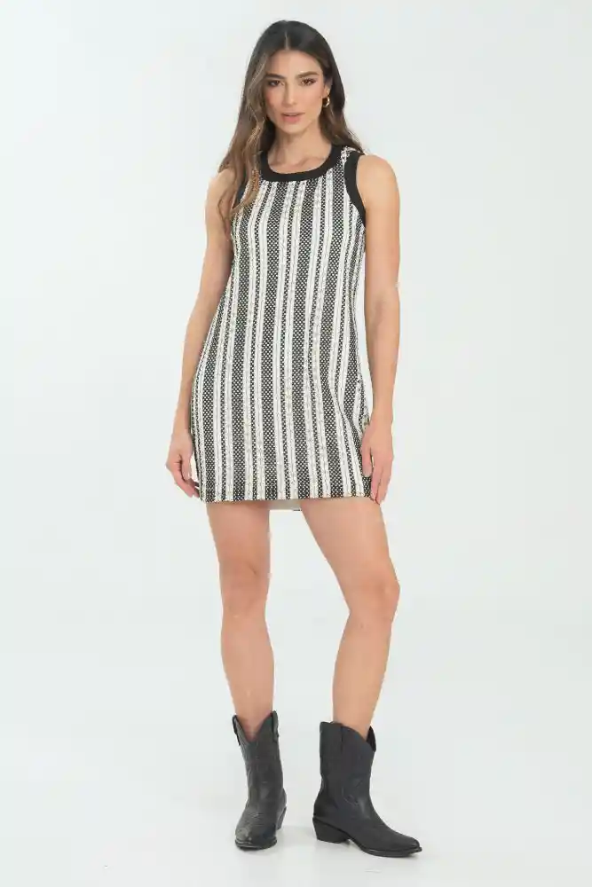 Vestido Corto Lea Color Negro Talla Xs