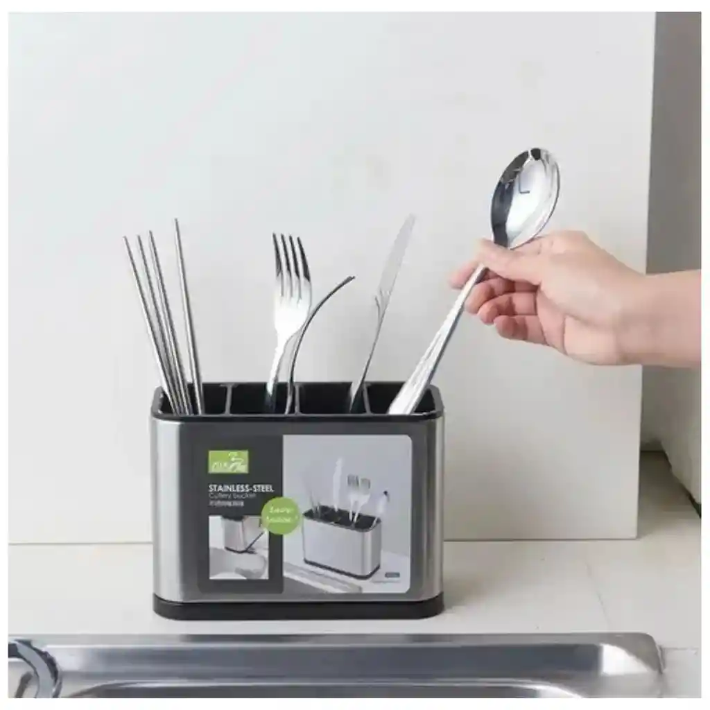 Organizador Escurridor Para Cubiertos Cocina Utensilios
