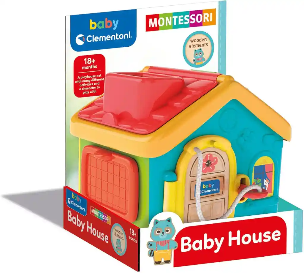 Juego Casa Didáctica Montessori Con Actividades Para Bebés