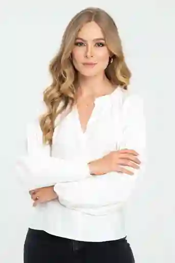 Blusa Isabela Color Blanco Crudo Talla L