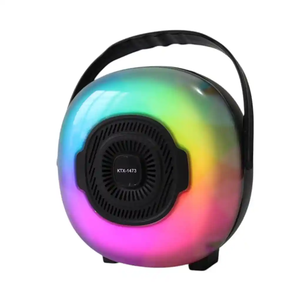 Parlante Bluetooth Usb Portatil Con Luces Led