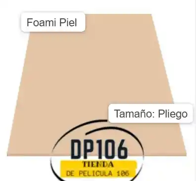 Foami Piel Pliego X 1 Und / Foamy / Fomi