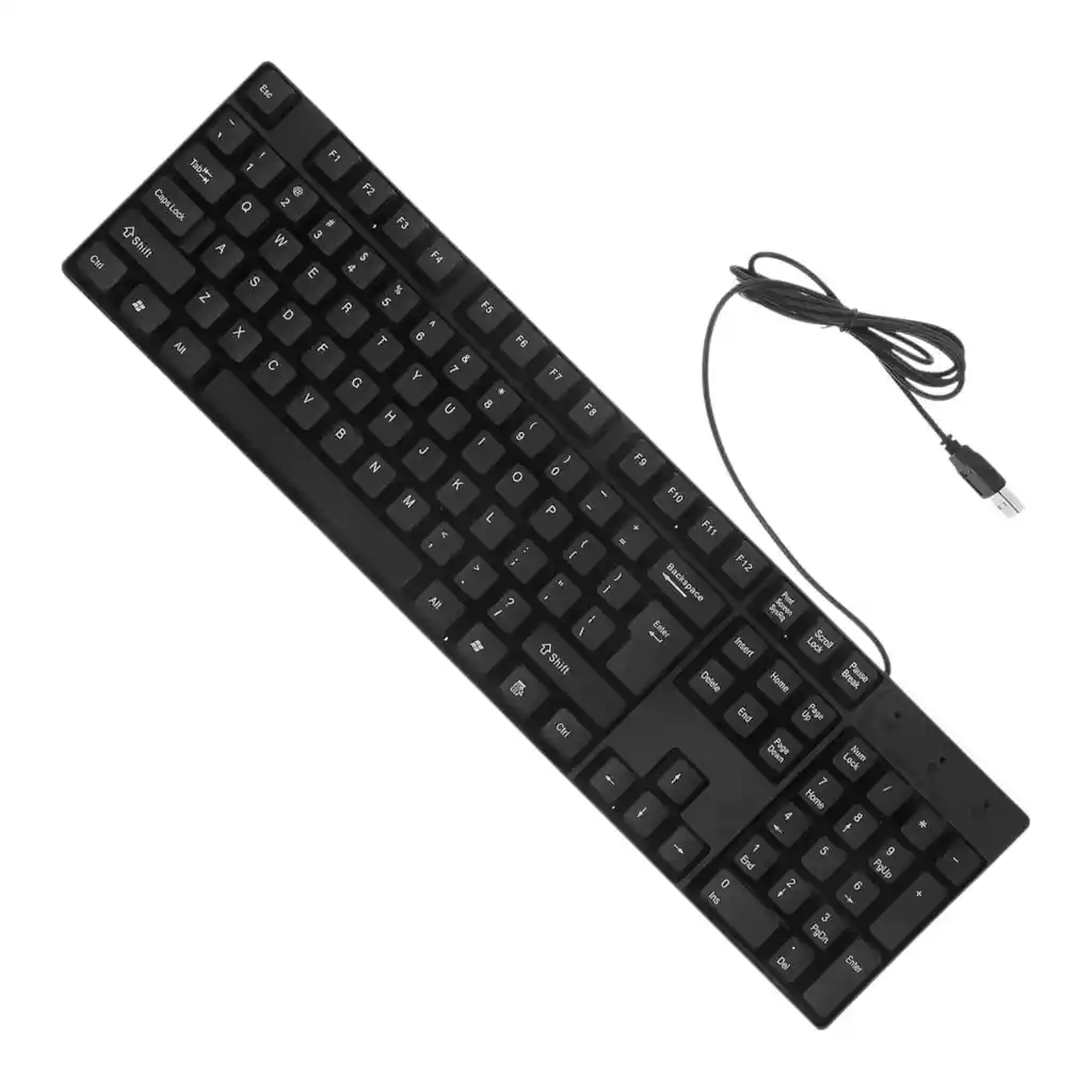 Teclado Ergonómico Usb Resistente Para Escritorio Y Laptop