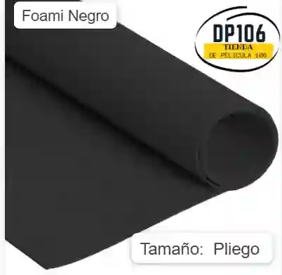 Foami Negro Pliego X 1 Und / Foamy / Fomi