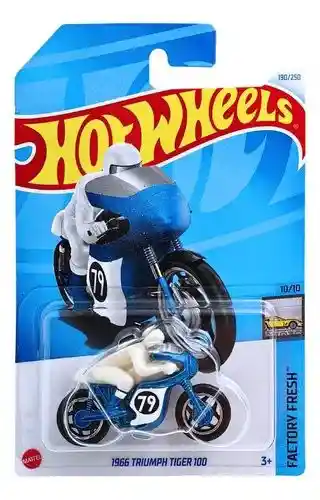 Juguete Carro Hot Wheels Original 1966 Triumph Tiger 100 Factory Fresh