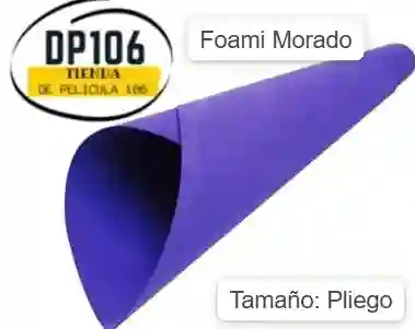 Foami Morado Pliego X 1 Und / Foamy / Fomi