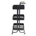 Carrito Organizador De 3 Niveles Con Ruedas Para Cocina