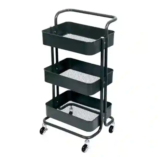 Carrito Organizador De 3 Niveles Con Ruedas Para Cocina