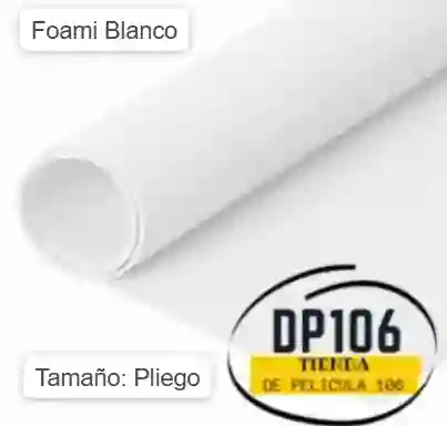 Foami Blanco Pliego X 1 Und / Foamy / Fomi