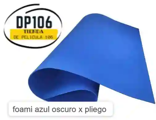 Foami Azul Oscuro Pliego X 1 Und / Foamy / Fomi