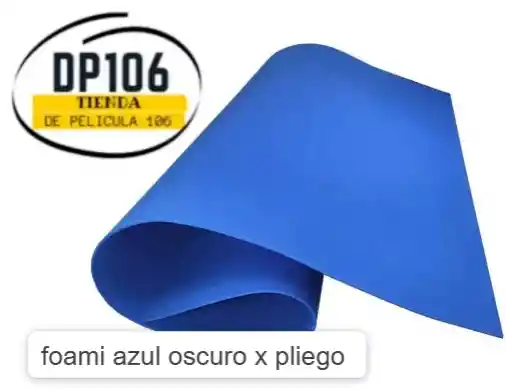 Foami Azul Oscuro Pliego X 1 Und / Foamy / Fomi