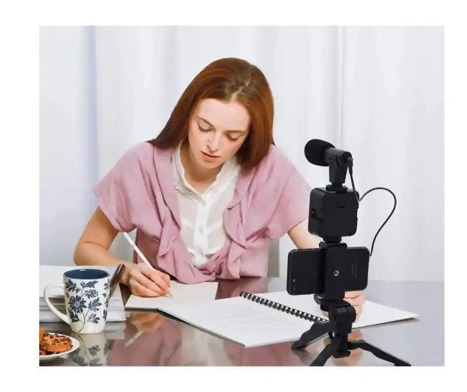 Kit De Vlogging Para Teléfono Inteligente, Equipo De Grabación De Vídeo Con Trípode, Obturador De Luz Led Para Cámara.