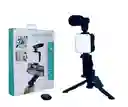 Kit De Vlogging Para Teléfono Inteligente, Equipo De Grabación De Vídeo Con Trípode, Obturador De Luz Led Para Cámara.
