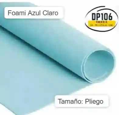 Foami Azul Claro Pliego X 1 Und / Foamy / Fomi