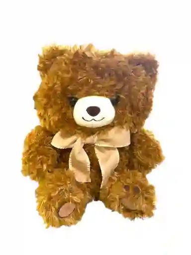 Oso De Peluche Café Con Moño – Detalle Clásico Y Tierno Para Regalar
