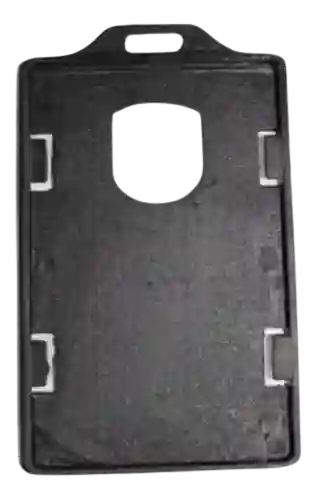 Escarapela Porta Carnet Vertical X 10 Und Negro