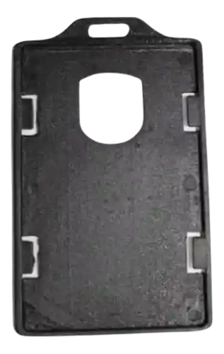 Escarapela Porta Carnet Vertical X 10 Und Negro