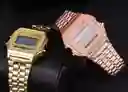 Reloj De Pulsera De Lujo Resistente Al Agua Retro Digital De Acero Inoxidable Relojes Militares Deportivos Hombres Mujeres Reloj De Pulsera Electrónico