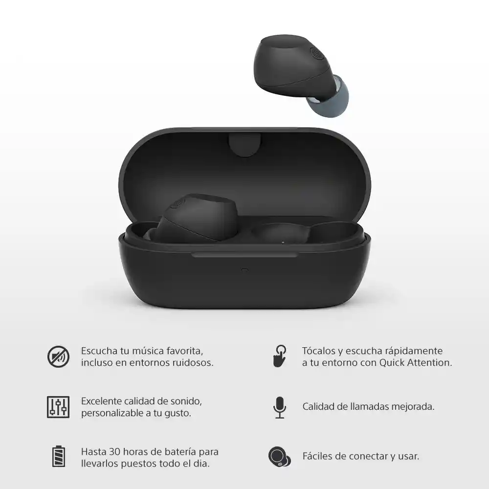 Audífonos Inalámbricos Con Noise Cancelling | Wf-c710n - Negro
