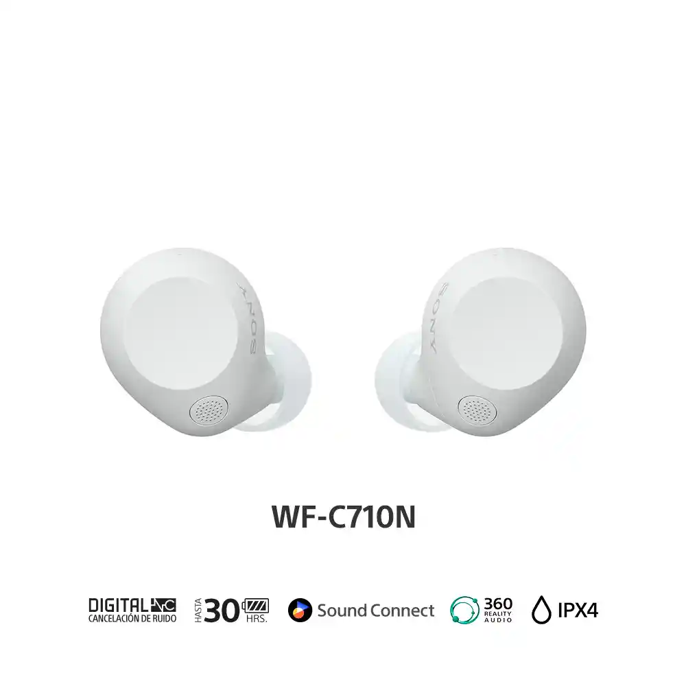Audífonos Inalámbricos Con Noise Cancelling | Wf-c710n - Blanco