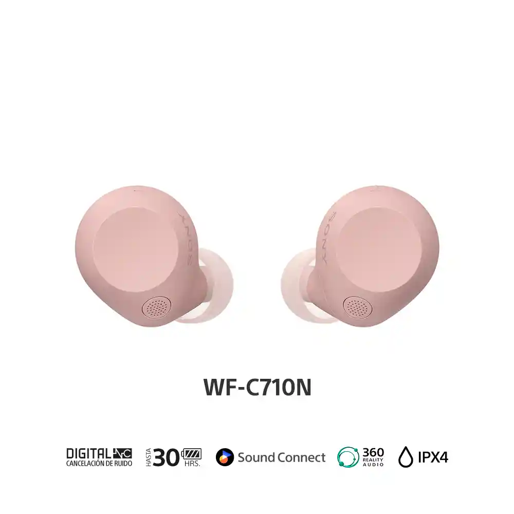Audífonos Inalámbricos Con Noise Cancelling | Wf-c710n - Rosado
