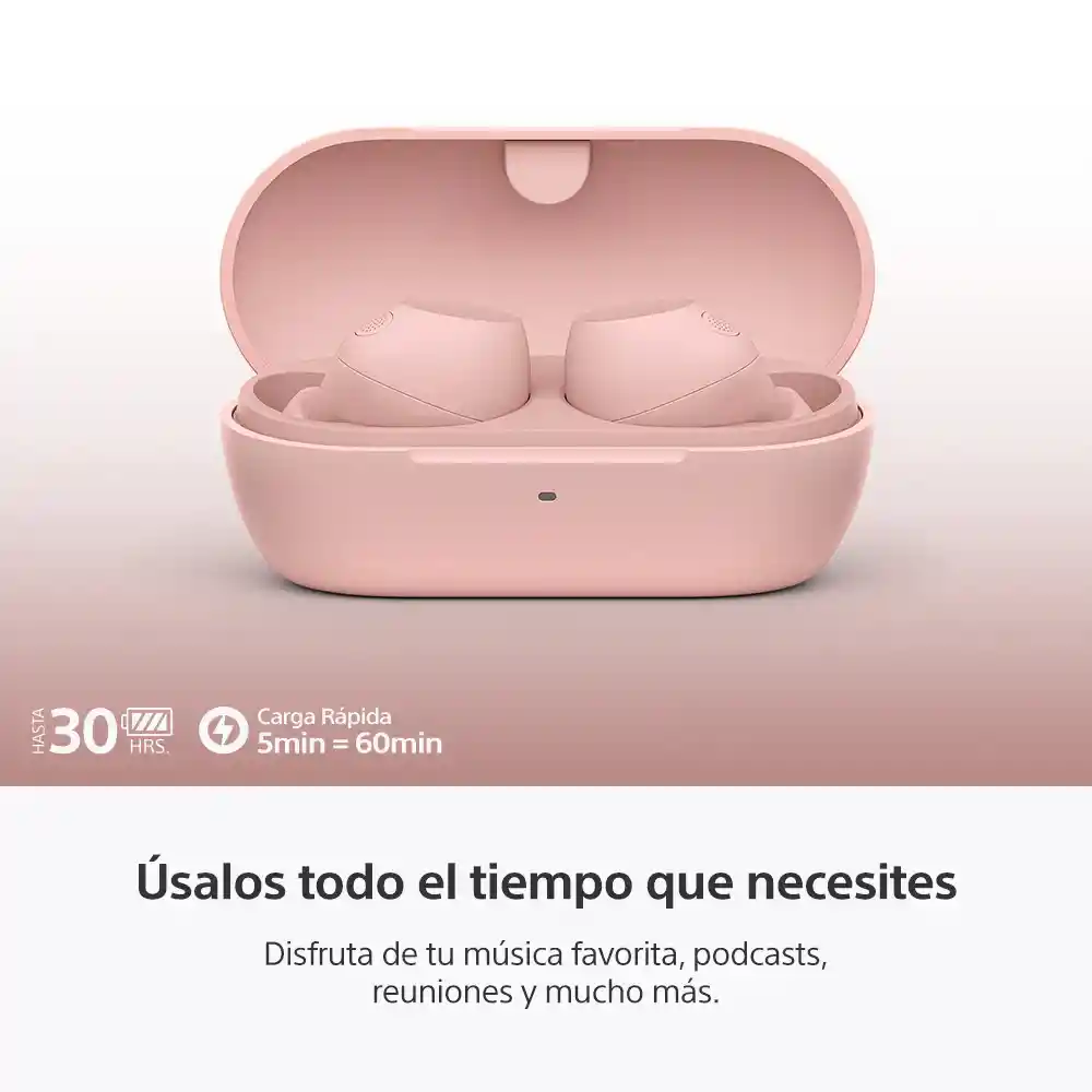 Audífonos Inalámbricos Con Noise Cancelling | Wf-c710n - Rosado
