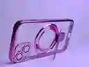 Carcasa Estuche Case Para Iphone 13/14 Magsafe Lujo Rosado
