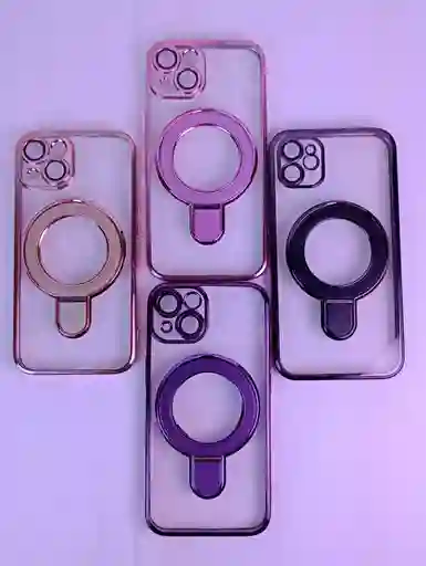 Carcasa Estuche Case Para Iphone 13/14 Magsafe Lujo Rosado