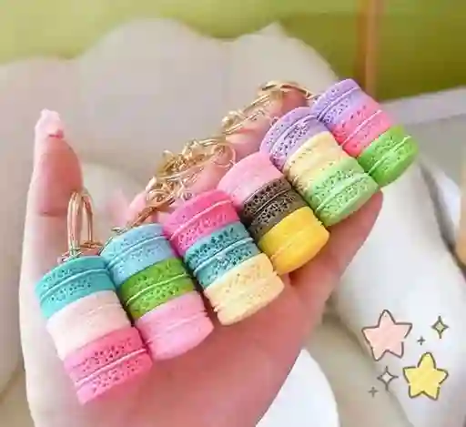 Llavero Forma De Galletas Hermosos Colores