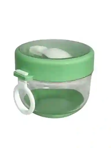 Vaso Tuppers Fruta Cereal Con Tapa Recipiente Siliconado