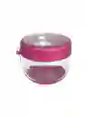 Vaso Tuppers Fruta Cereal Con Tapa Recipiente Siliconado