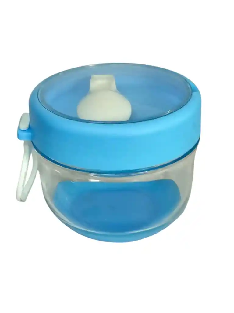 Vaso Tuppers Fruta Cereal Con Tapa Recipiente Siliconado