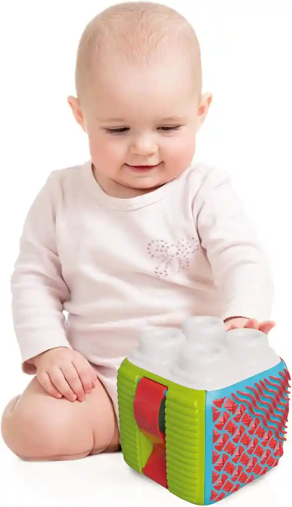 Juego Cubo Sensorial Bloques Suaves Y Texturas Para Bebés