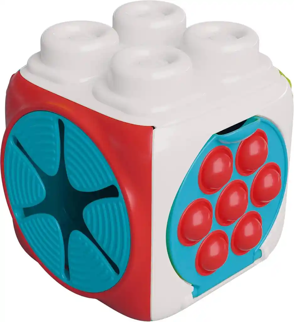 Juego Cubo Sensorial Bloques Suaves Y Texturas Para Bebés