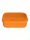 Taper Rectangular En Silicona Con Division Porta Comida