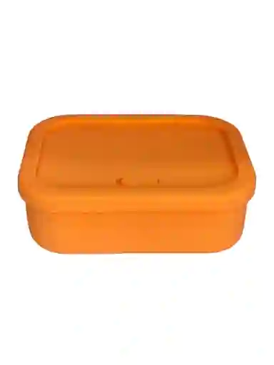 Taper Rectangular En Silicona Con Division Porta Comida