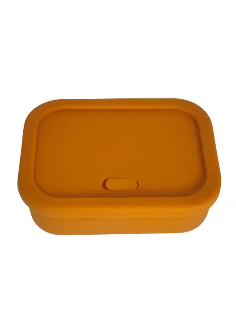 Taper Rectangular En Silicona Con Division Porta Comida