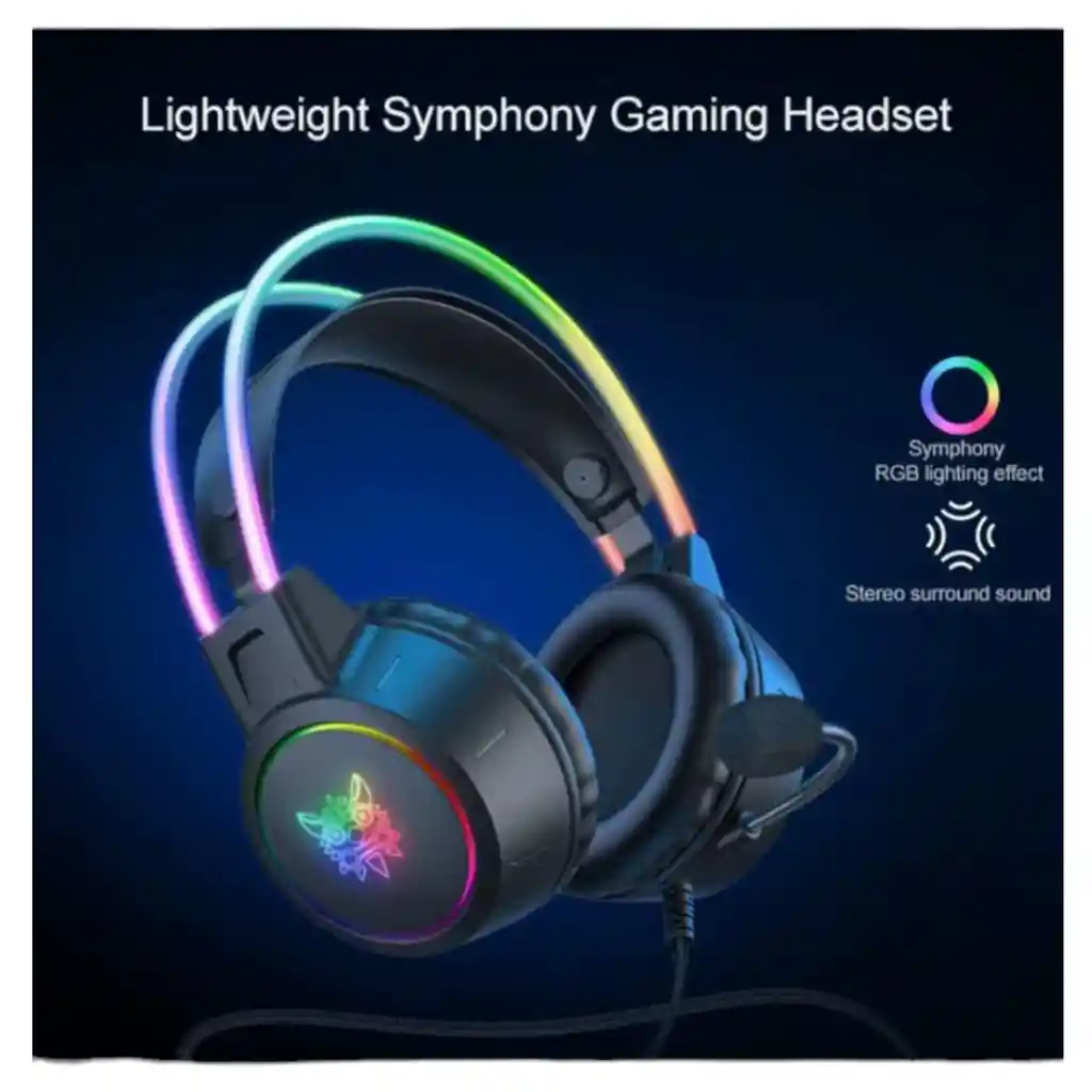 Audífonos Diadema Gamer Onikuma X15 Pro Con Luces Rgb
