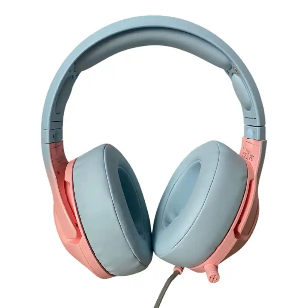 Audifonos Gamer Onikuma K9 Azul Rosa Con Luz Rgb Led