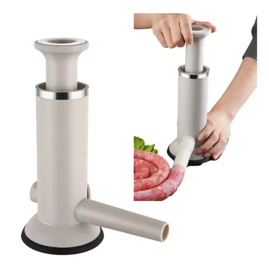 Embutidora Manual 2 En 1 Para Chorizos Y Salchichas