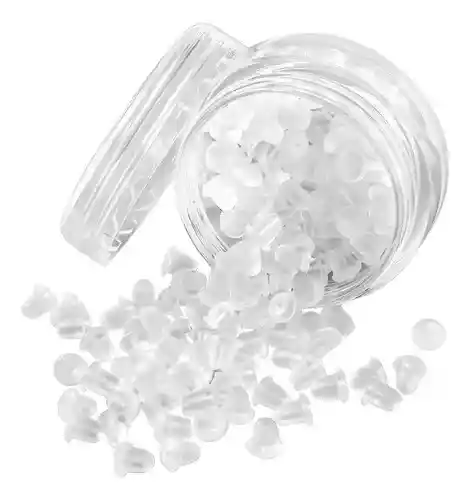 Topitos Transparentes Aretes