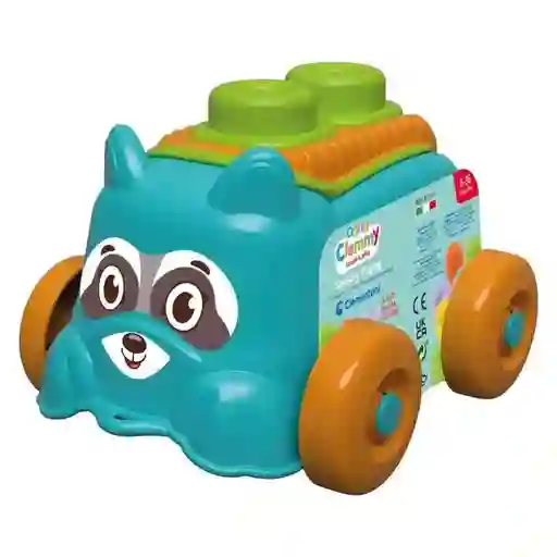 Juguete Sensorial Cachorro Rodante Y Bloques Para Bebés
