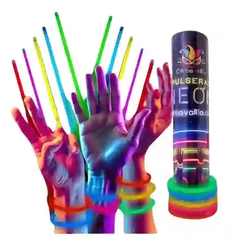 Manilla Pulsera Neon Fluorescente Glow Stick X200 Und