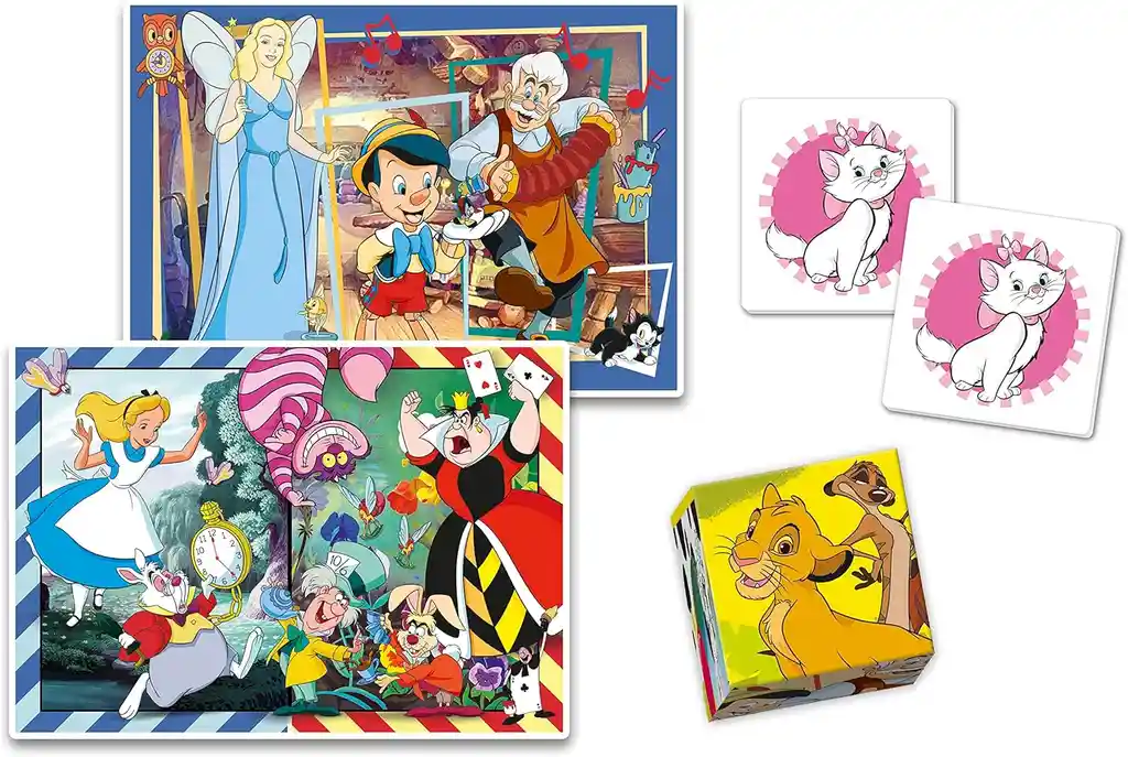 Juego Educativo Actividades Disney 4 En 1 Para Niños
