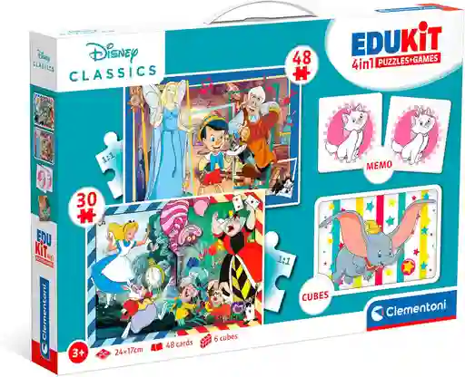 Juego Educativo Actividades Disney 4 En 1 Para Niños