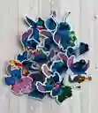 Cuatro Piezas De Stickers Pegatinas Adhesivos Diseño De Stitch Varios