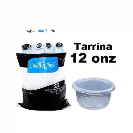 Darnel Tarrina 12onz Con Tapa - L - 25und