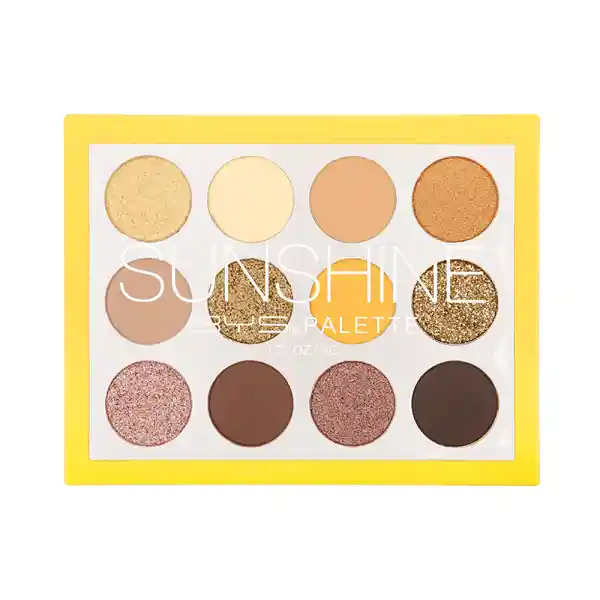 Paleta De Sombras Bys Colour Sunshine 12 Tonos