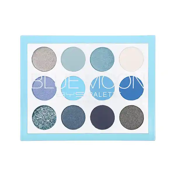 Paleta De Sombras Bys Colour Blue Moon 12 Tonos